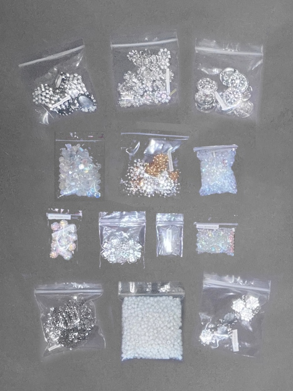 Assorted Rhinestone Jewelry Making Beads